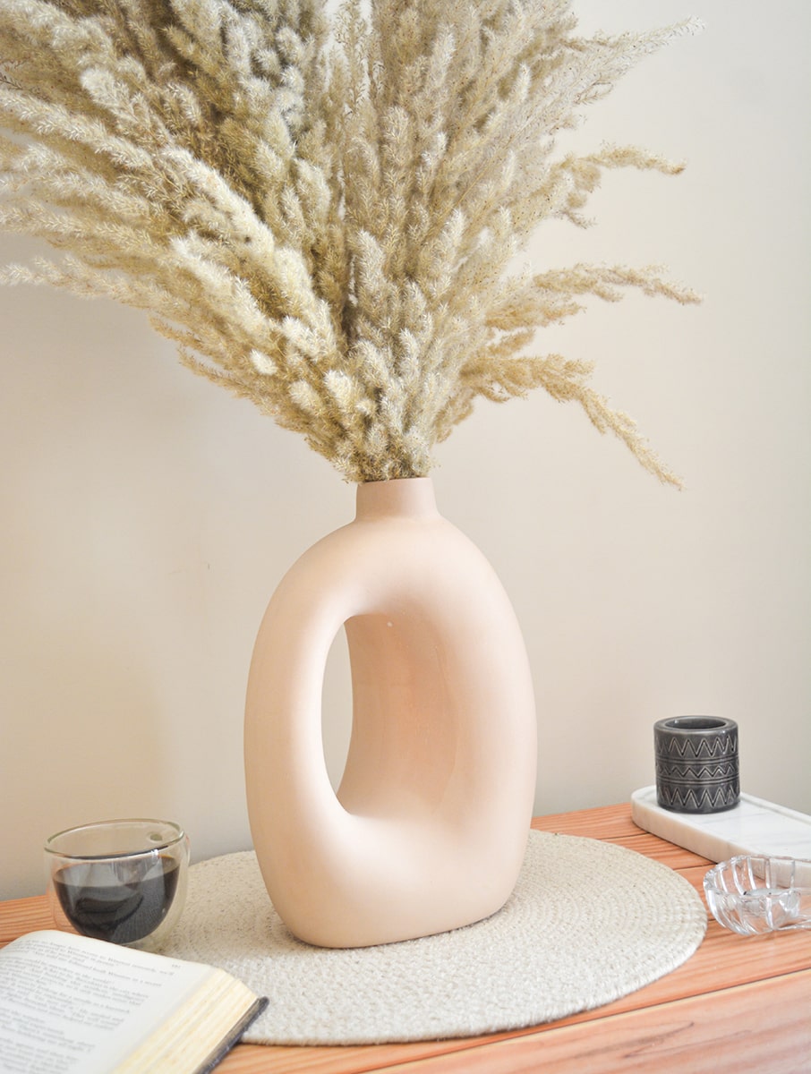 Neutral Acadia Stoneware Vase