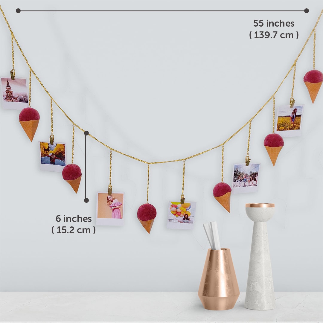 Ice cream wall hanging picture clips