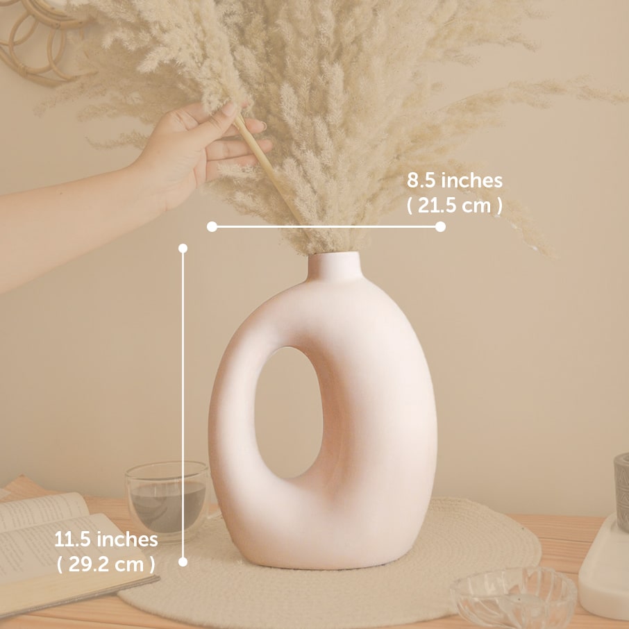 Neutral Acadia Stoneware Vase