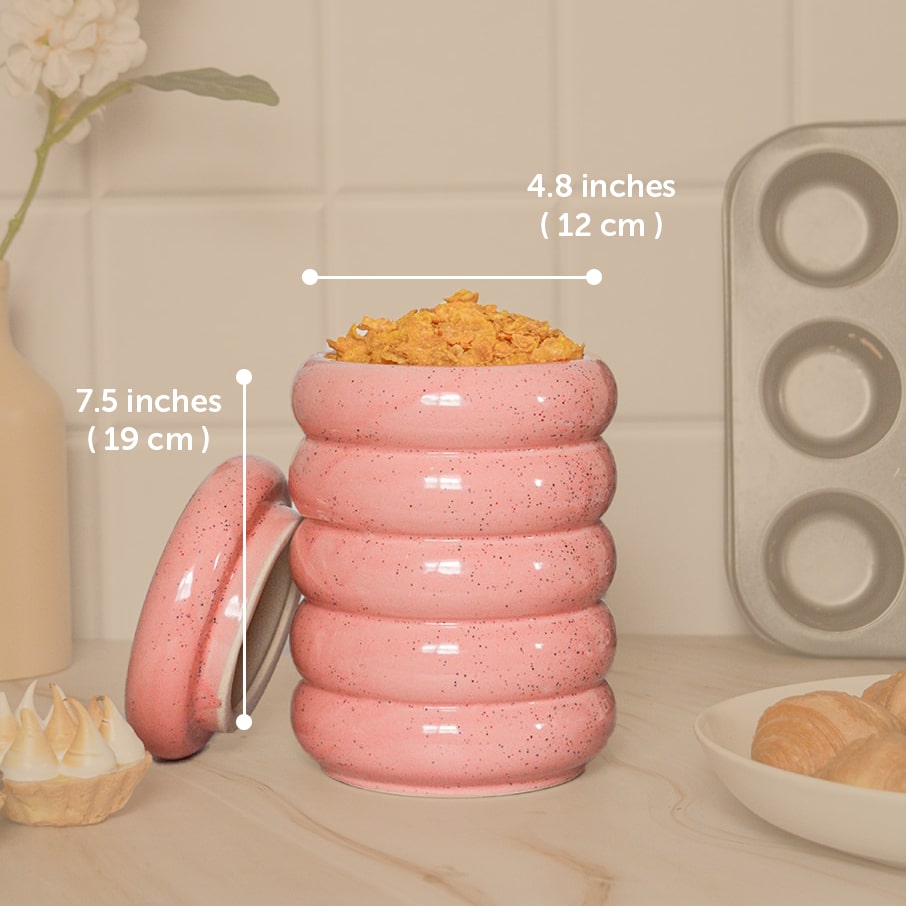 Pink Nordic Ceramic Jars