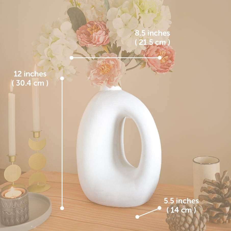 Neutral Acadia Stoneware Vase