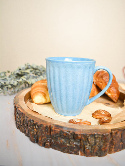 Set of 2 Blue Swirl Ceramic Mug