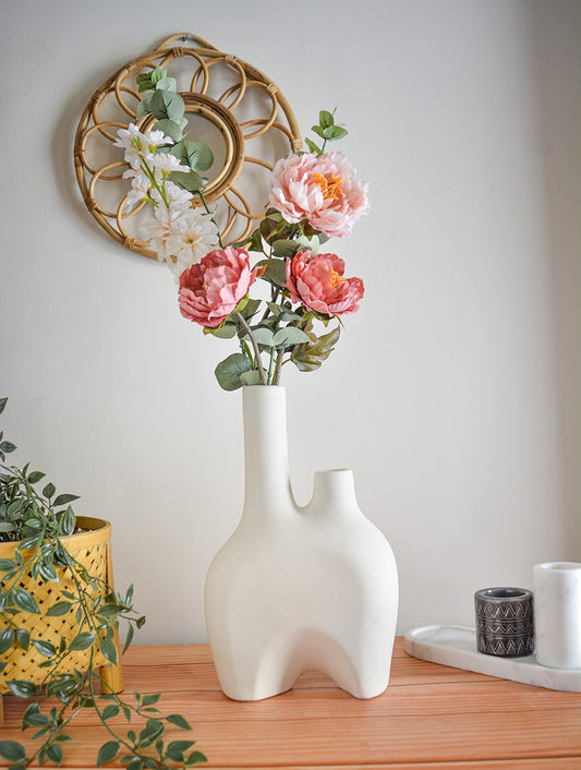Camel Stoneware Vase