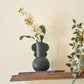 Oasis Terracotta & Black stoneware vase (Set of 2)
