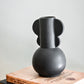 Oasis Black stoneware vase (Set of 2)