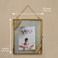 Mighty Gold Hanging Glass Photo Frame
